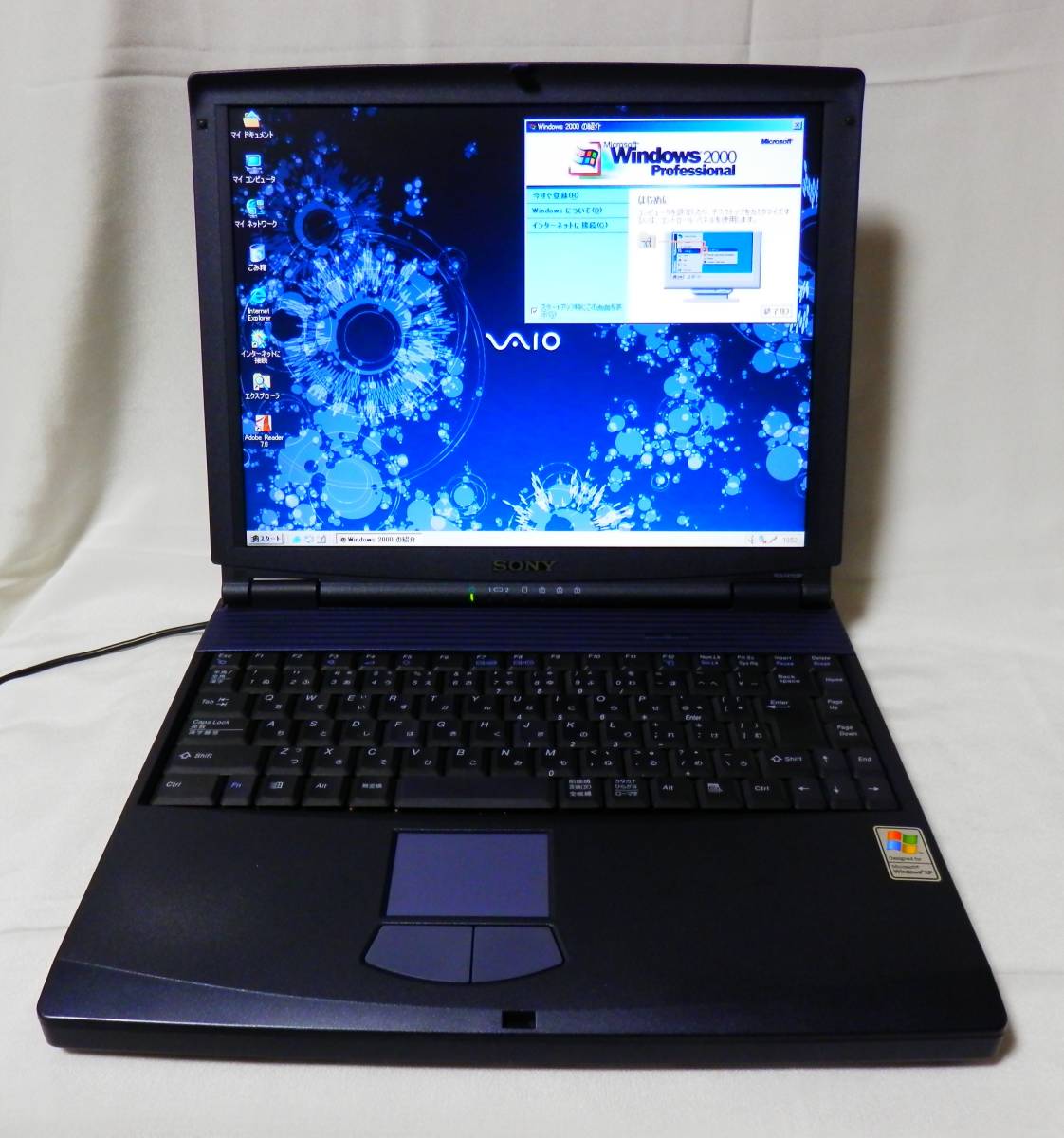 SONYノートPC VAIO PCGFX11SB/P Mobile Duron 800MHz デュアルブート Windows 98 SE