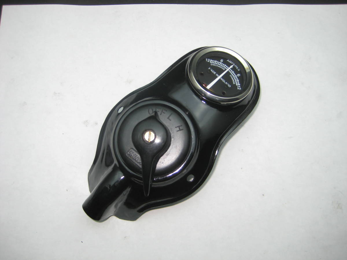 ルーカスタイプ　ヘッドライトスイッチパネル　アンメーター付き　新品 ビンテージルーカスタイプ ヘッドライトキット ⁄ 2％er オフィシャル