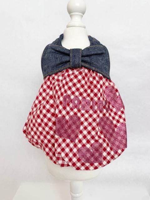 Paris Erotica Maniac パリエロマニアック ドッグウェア ワンピース レッド ホワイト ピンク ネイビー 胴周り32 犬服 小型犬 S の落札情報詳細 ヤフオク落札価格情報 オークフリー スマートフォン版