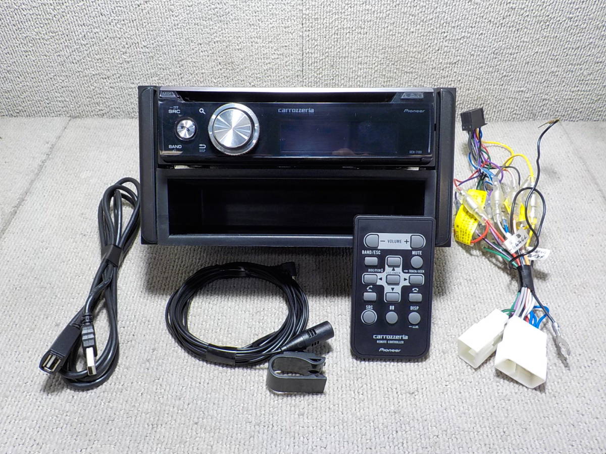 carrozzeria DEH-7100 カーオーディオデッキ カロッツェリア PIONEER / DEH-7100 1DINデッキ/CD/チューナーメイン