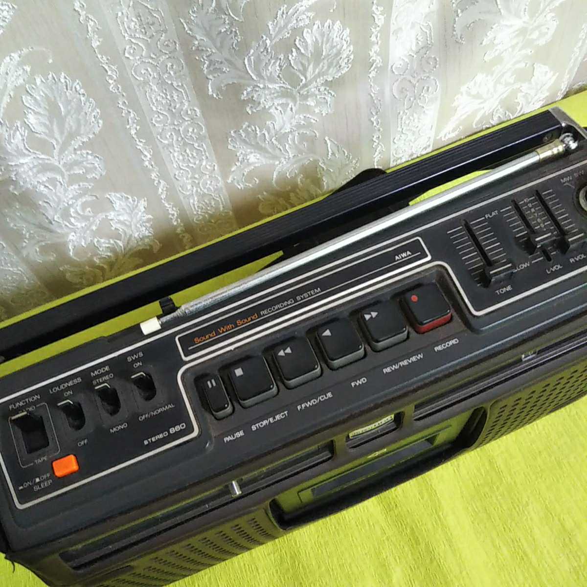 【動作品】　アイワ　AIWA TPR-860 昭和レトロ　ラジカセ　アンティーク 昭和レトロ 現状品 アイワ ステレオラジオカセットレコーダー TPR-860