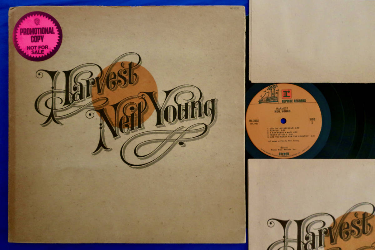 米国原盤 プロモ盤 Us Promo Orig 初版ザラ紙ジャケ ザラ紙歌詞カード Wロゴなし 両面sterling刻印 Neil Young Harvest ニールヤング の落札情報詳細 ヤフオク落札価格情報 オークフリー スマートフォン版
