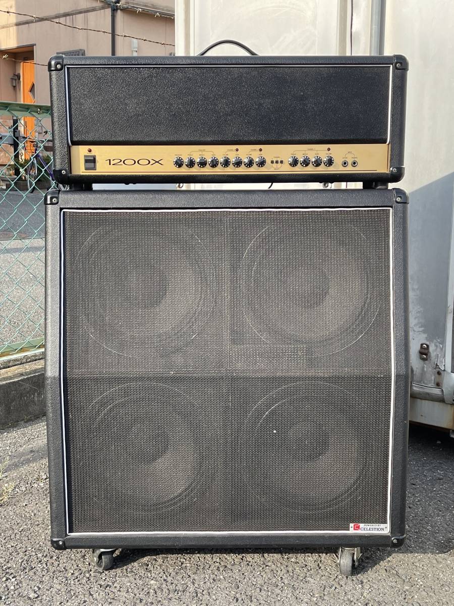 93 Guyatone Zip-1200X ギターヘッドアンプ+スピーカーキャビネットの