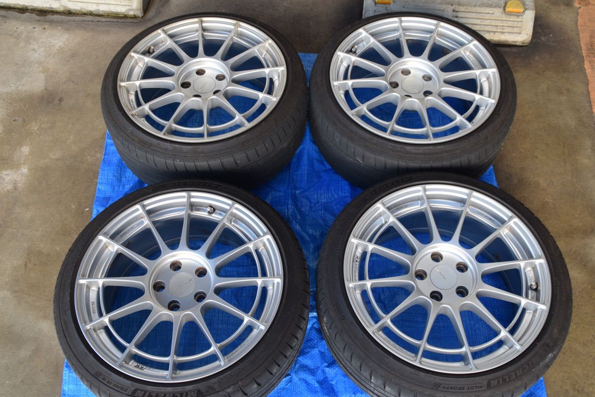ENKEI NT03RR 中古4本 18インチ 8.5j+45 8J+45 PCD112 ハブ径66.6 軽量