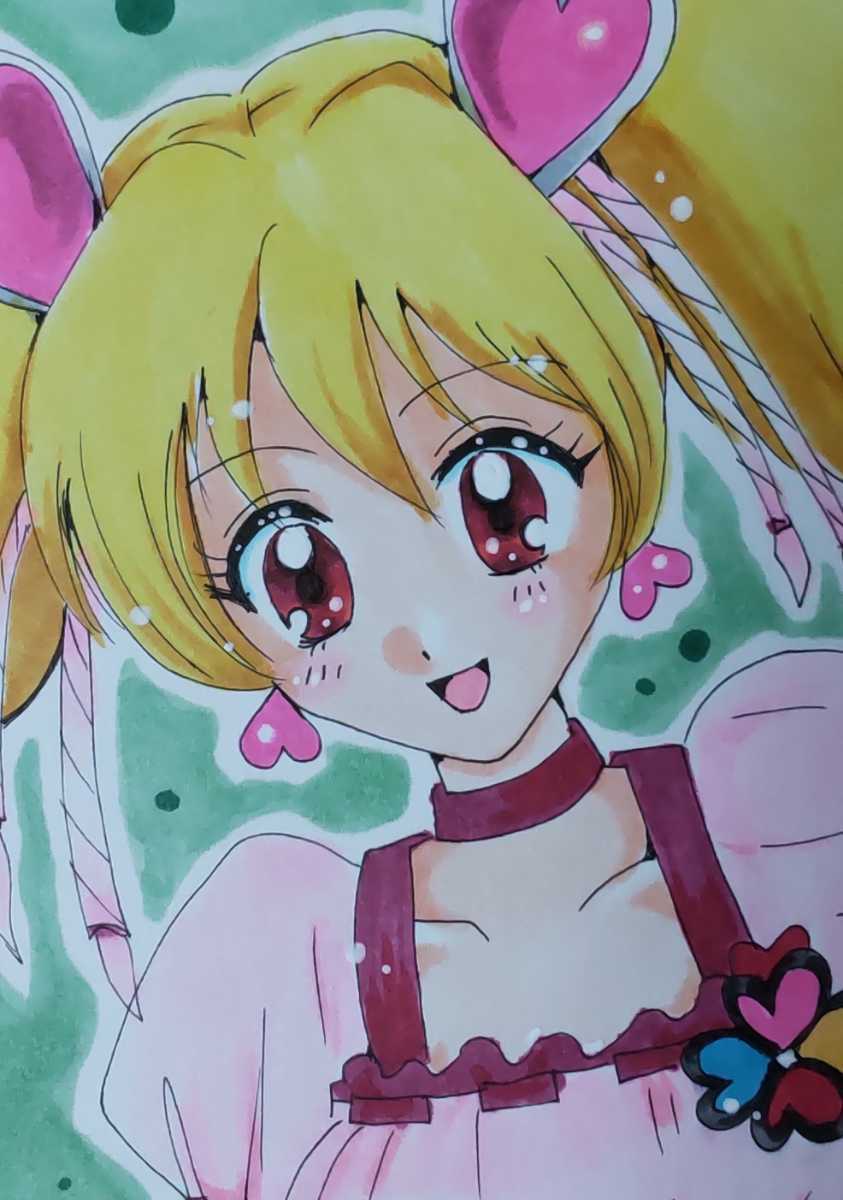 新品 手描きイラスト フレッシュプリキュア キュアピーチ A5 の落札情報詳細 ヤフオク落札価格情報 オークフリー スマートフォン版