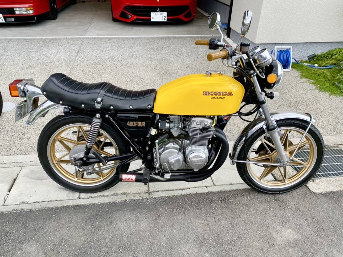 やや傷や汚れあり Cb400 Four イエロー 中古車 個人出品 オーバーホール済み の落札情報詳細 ヤフオク落札価格情報 オークフリー スマートフォン版