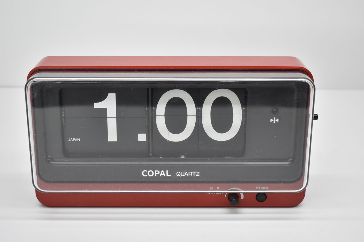 COPAL コパル QG-872 大型 パタパタ時計 置時計 壁かけ時計