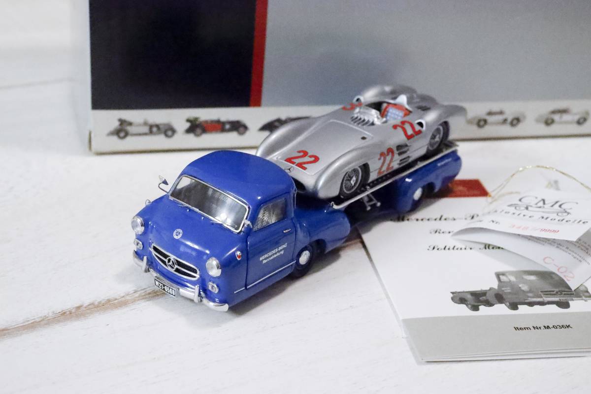 Mercedes Benz Renntransporter 1954 – CMC – Échelle 1:43 – Métal – Neuf