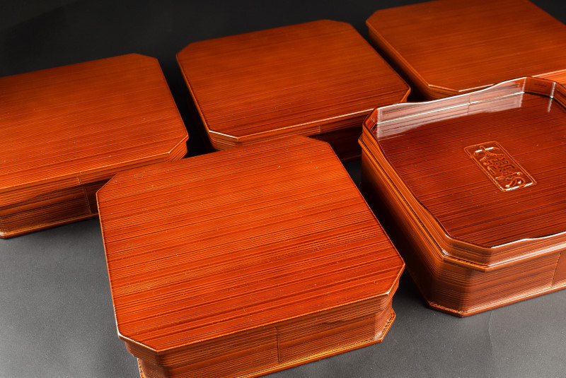 飛騨春慶塗 大徳寺弁当箱 縁高 重箱 十客