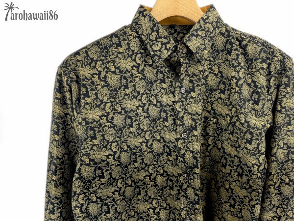 【未使用】arohawaii86 HL-2613.L【ブラック系/exotic】長袖/メンズ/カジュアル/柄シャツ/ヴィンテージ☆1円スタート ...