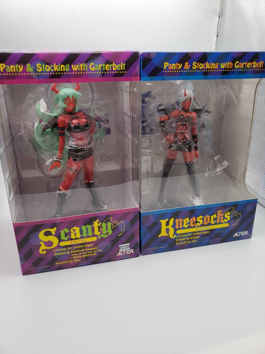 【未使用】1円～ Panty&Stocking with Garterbelt パンティ＆ストッキング ニーソックス スキャンティセット