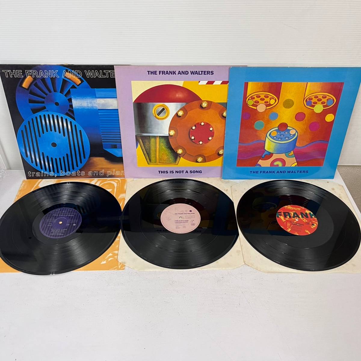 【やや傷や汚れあり】BEe052I 80 3点まとめ UK盤 LP レコード フランク&ウォルターズ HOO X2 HOO X3 THE FRANK AND WALTERS train