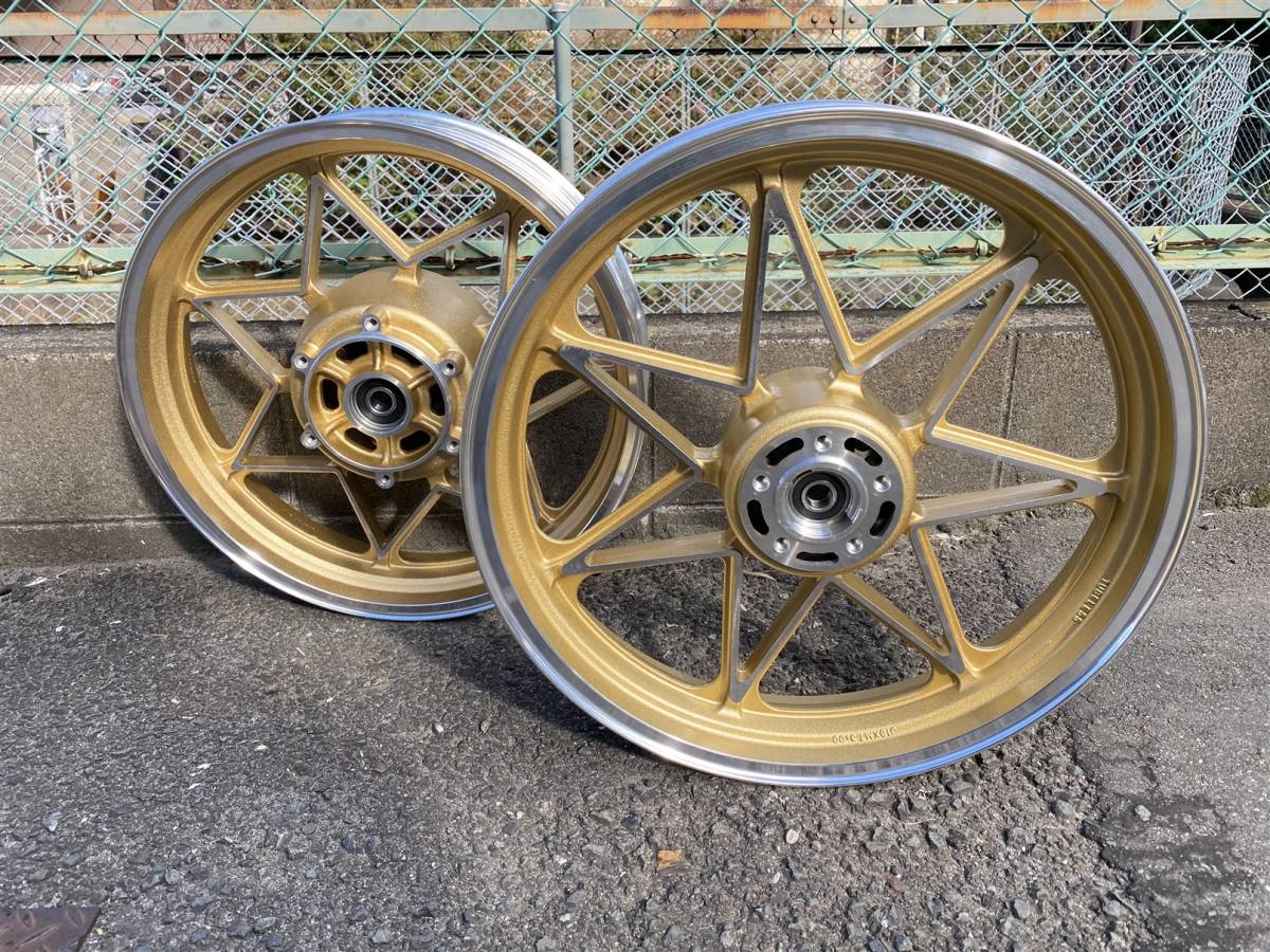 ジェイド250キャストホイール 金/ゴールドJADE前後18インチMC23