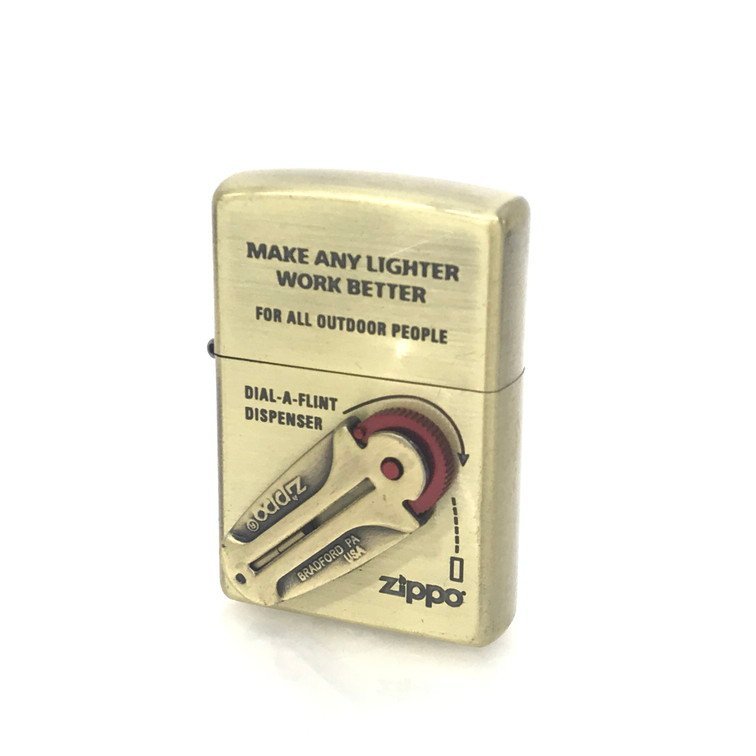 【やや傷や汚れあり】【1707792】ZIPPO ジッポー ライター DIALAFLINT DISPENSER ダイアル・フリント