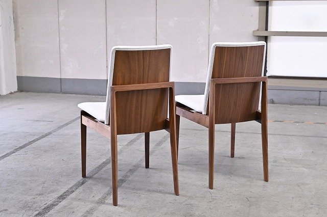 FUJIEI「JICKY CHAIR」2脚セットウォールナット材 藤栄ジッキー 傷や汚れあり】藤栄/FUJIEI ダイニングチェア「JICKY CHAIR」2脚セット