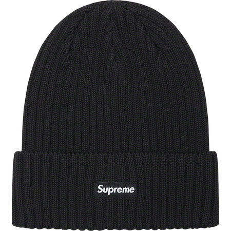 黒】Supreme Overdyed Ribbed Beanie Box Logo ビーニー ニット