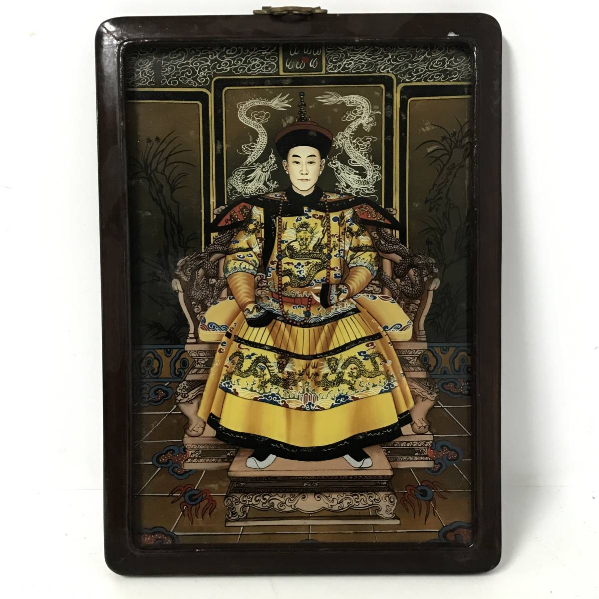 ▽鴻▽ 痒い 清朝時代 チベット伝来 錯絲虎牙天珠 時代物 中国古
