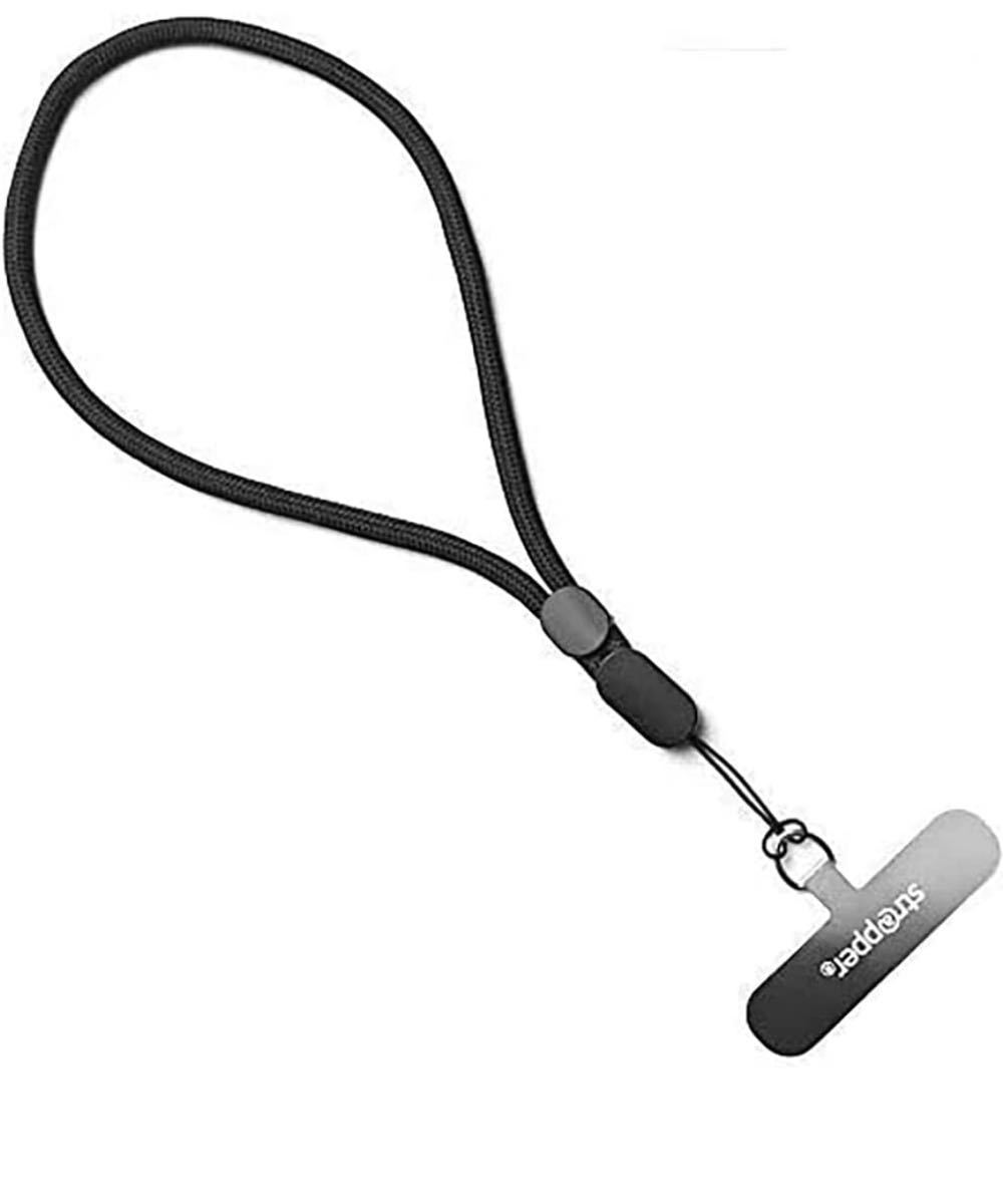 【未使用】410a2333☆ ストラッパー Strapper (ガンメタル) スマホ ストラップ 落下防止 携帯ストラップ リストストラップ