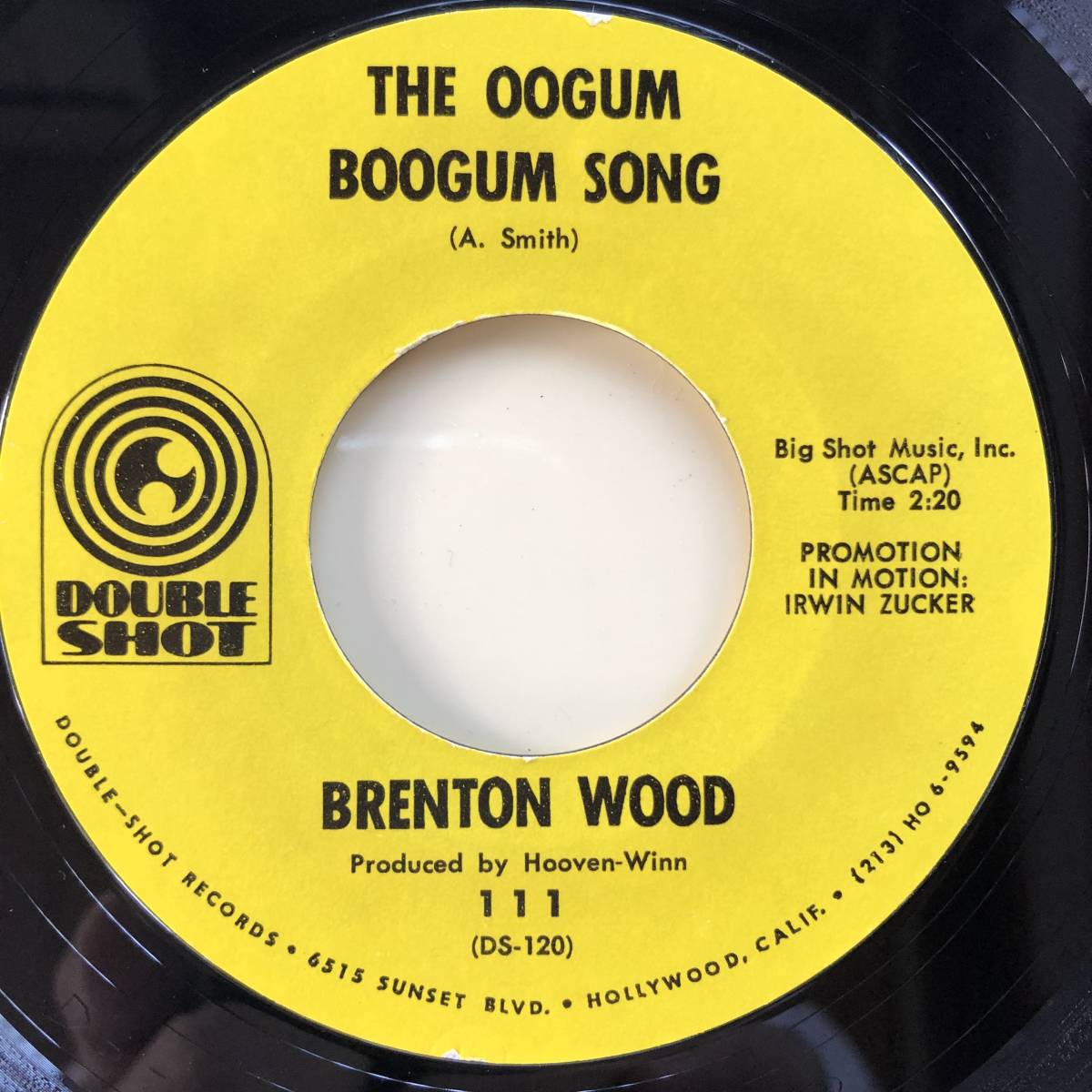 【やや傷や汚れあり】 BRENTON WOOD/THE OOGUM BOOGUM SONG/I LIKE THE WAY YOU LOVE