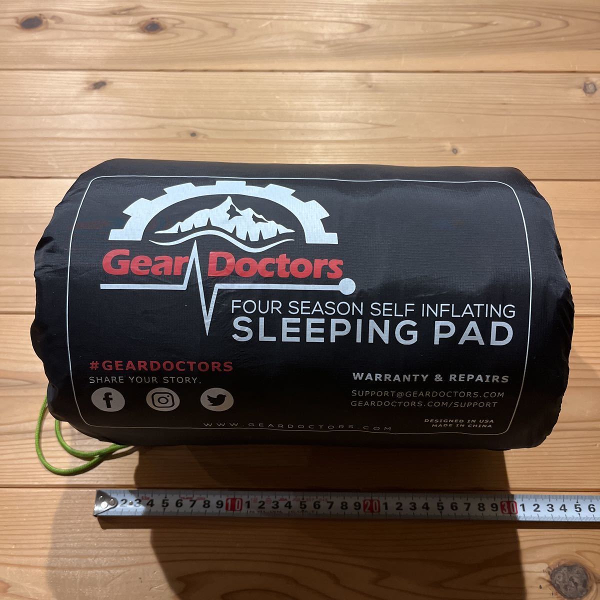 【未使用に近い】gear doctors スリーピングマット インフレーターマット sleeping pad キャンプ アウトドア の落札情報