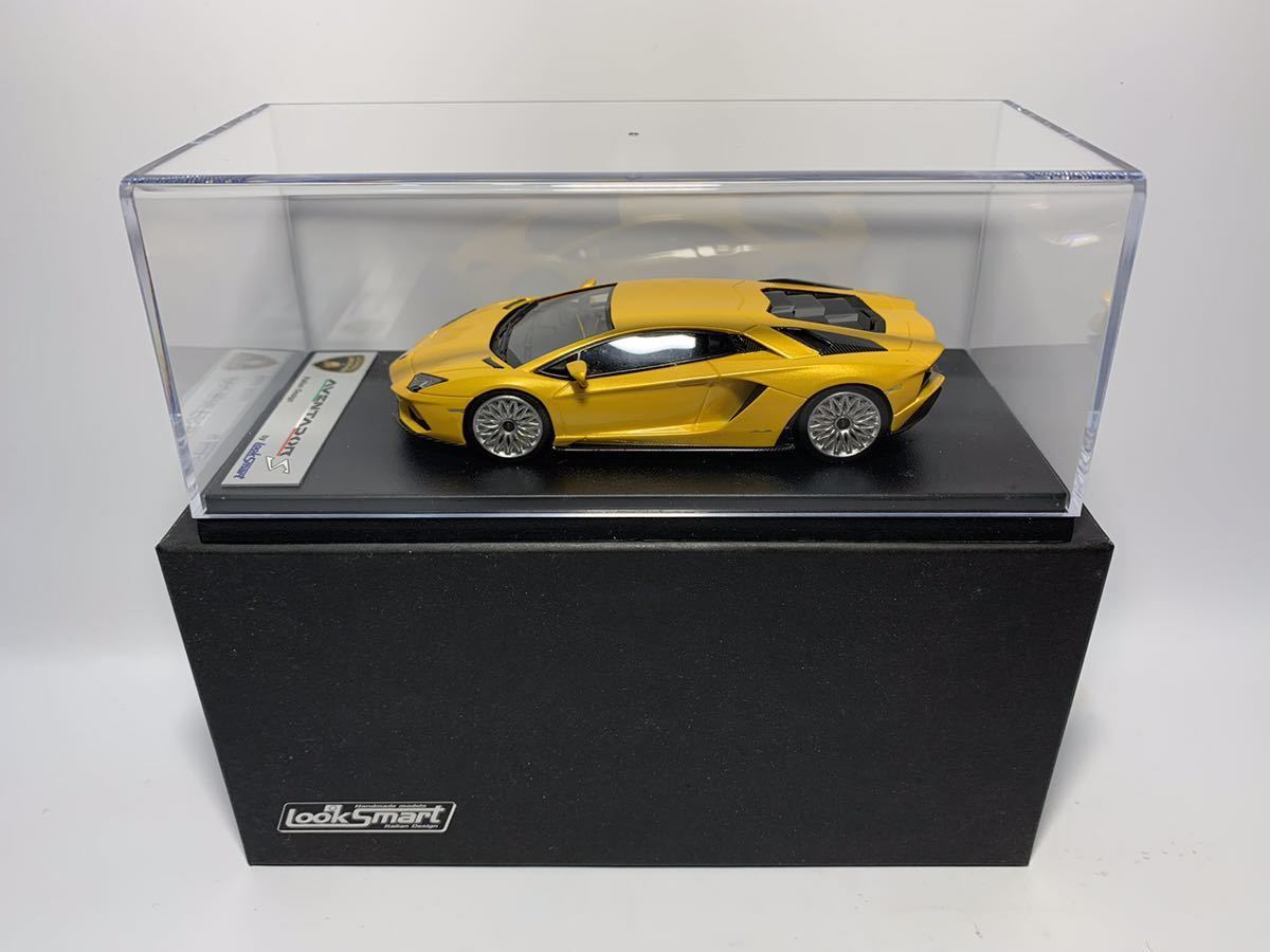 Looksmart 1/43 - Lamborghini Aventador J Geneva 2012 - Giallo Orion (état Neuf)