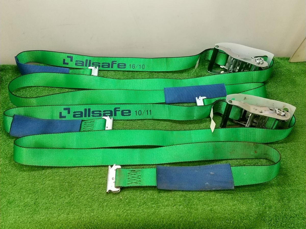 ラッシングベルト ラチェットバックル式新品未使用2本セット