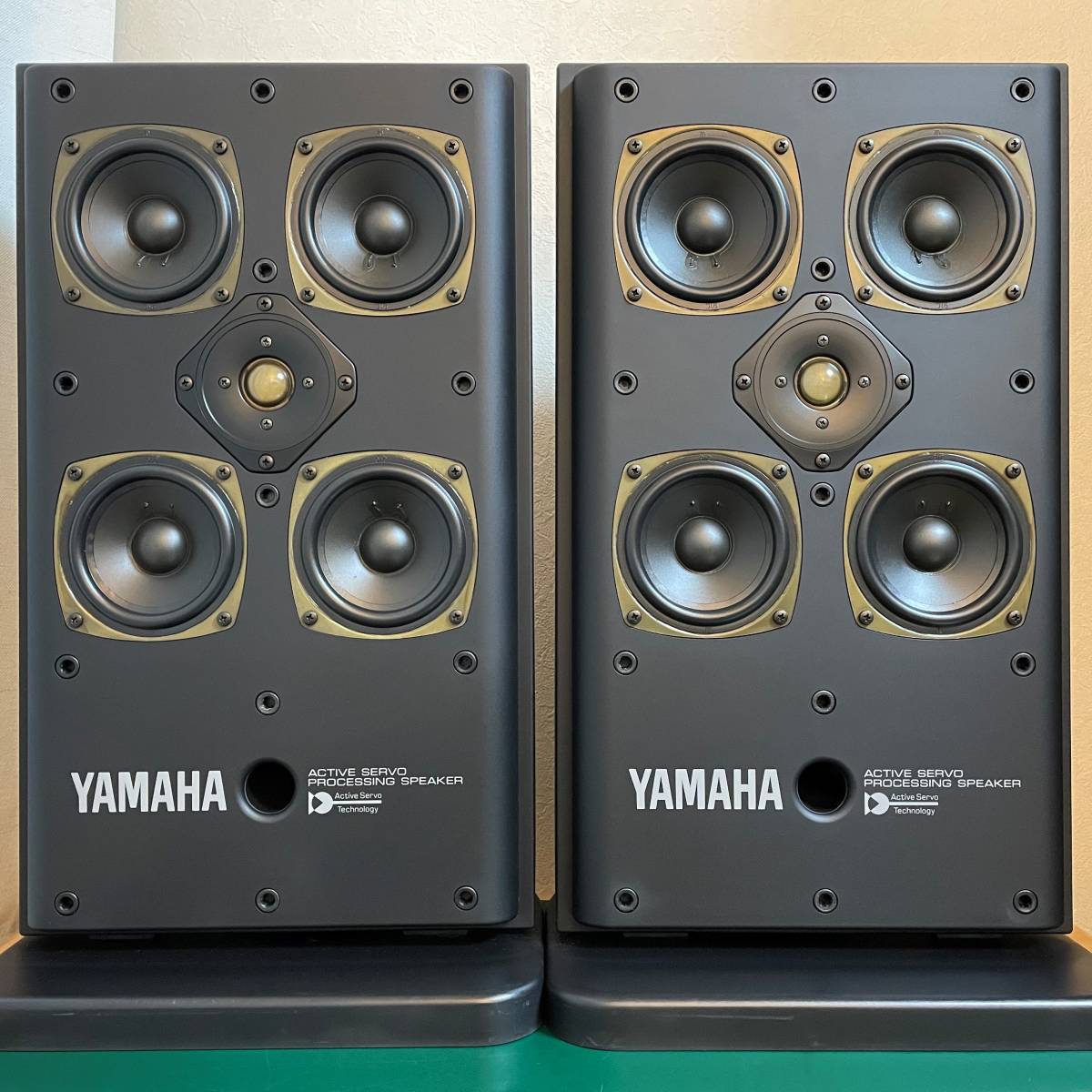 【傷や汚れあり】YAMAHA ヤマハ ASTF100 ASTA10 ASTKF100 SPSF100 アクティブサーボスピーカー、専用