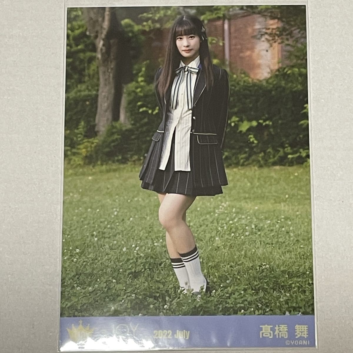 ニアジョイ　生写真　髙橋舞　直筆　初期制服　セミ Amazon.co.jp: ニアジョイ ≒JOY MV歌唱衣装 生写真 直筆 高橋舞