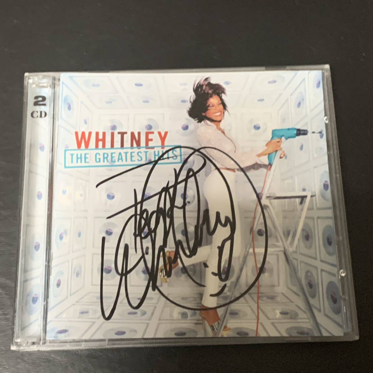 ホイットニーヒューストン　サイン サイン入り】Whitney Houston “Greatest Hits”｜CD・DVD