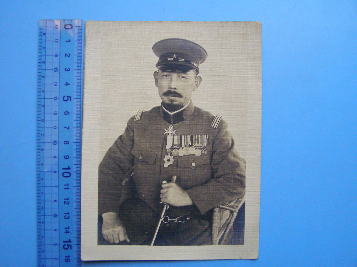 A40) 写真 古写真 戦前 人物 軍人 陸軍軍人 重田徳松 陸軍中将 大日本