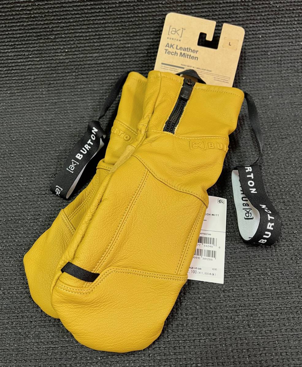 未使用】Burton【バートン】 [ak] レザー テックミトン【Lサイズ