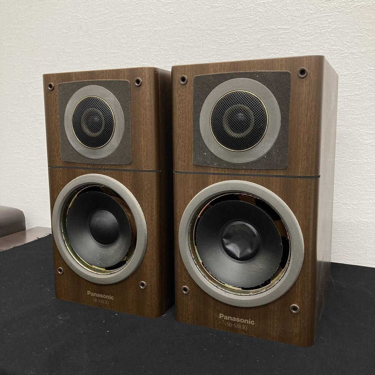 【美品】Panasonic SB-MX30 スピーカー パナソニック 2WAY やや傷や汚れあり】☆Panasonic SB-MX30 ペアスピーカー☆ 90年代 2way
