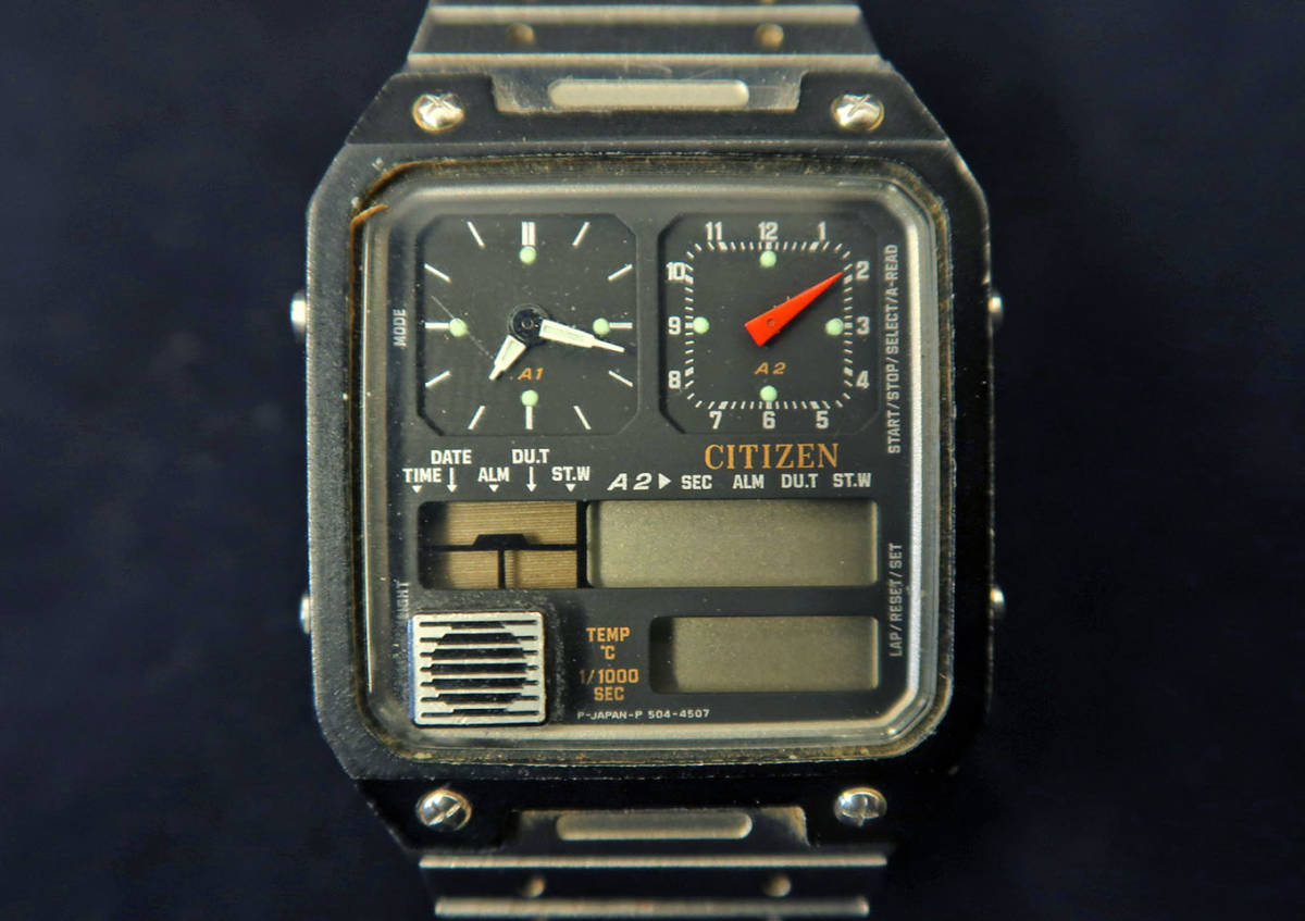 CITIZEN CITIZEN シチズン アナデジ温度 ヴィンテージ 8987 L19010