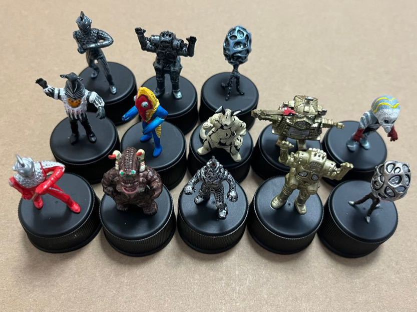 【目立った傷や汚れなし】ボトビッツ ボトルキャップ ウルトラセブン ノーマル10種+ブロンズ3種 フィギア