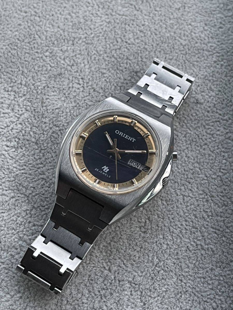 シルバー925 自動巻き腕時計 ORIENT 自動巻 腕時計 シルバー925 46B 305 60 CS 希少 アンティーク