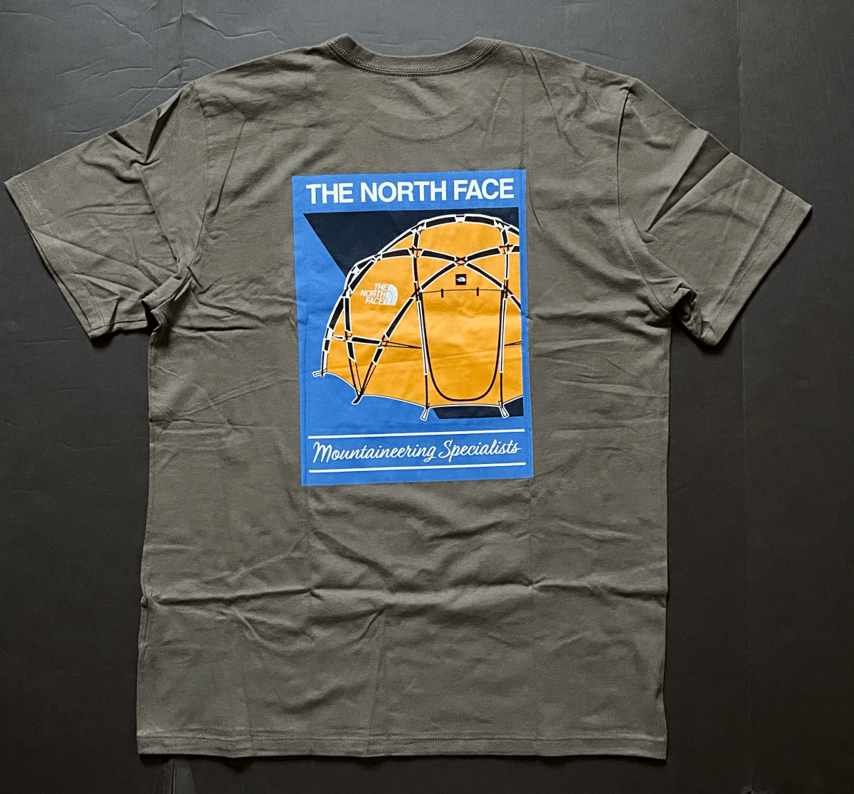 【未使用】新品USAノースフェイス バックプリントTシャツ テントイラスト オリーブグリーン(XL) アメリカ直営店購入の落札情報詳細