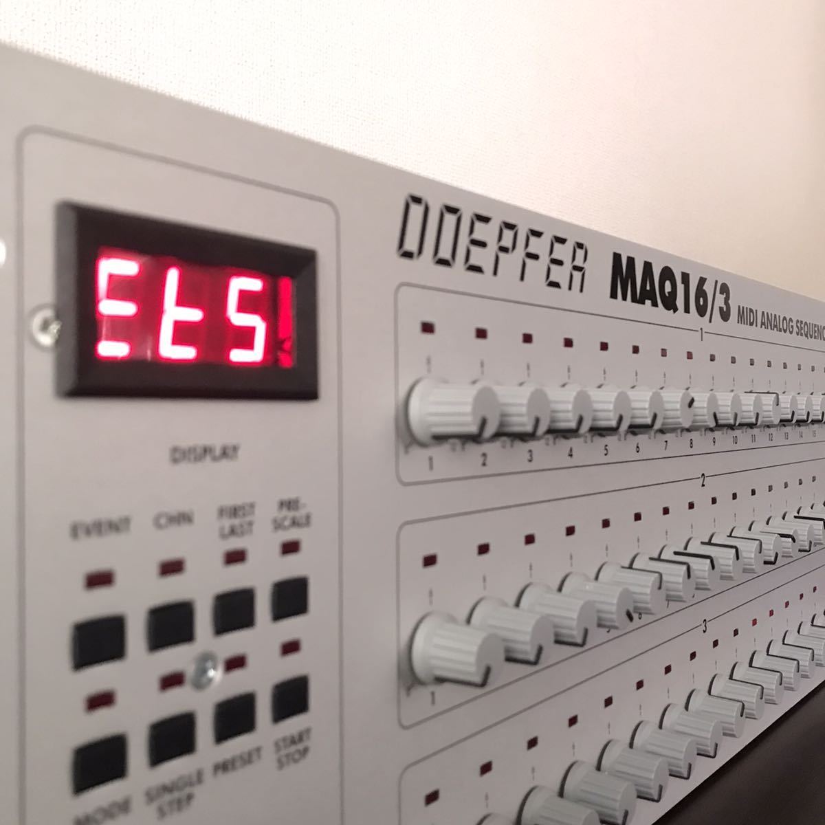 【目立った傷や汚れなし】DOEPFER MAQ16/3 MIDI ANALOG SEQUENCER アナログシーケンサー OS Ver.3.
