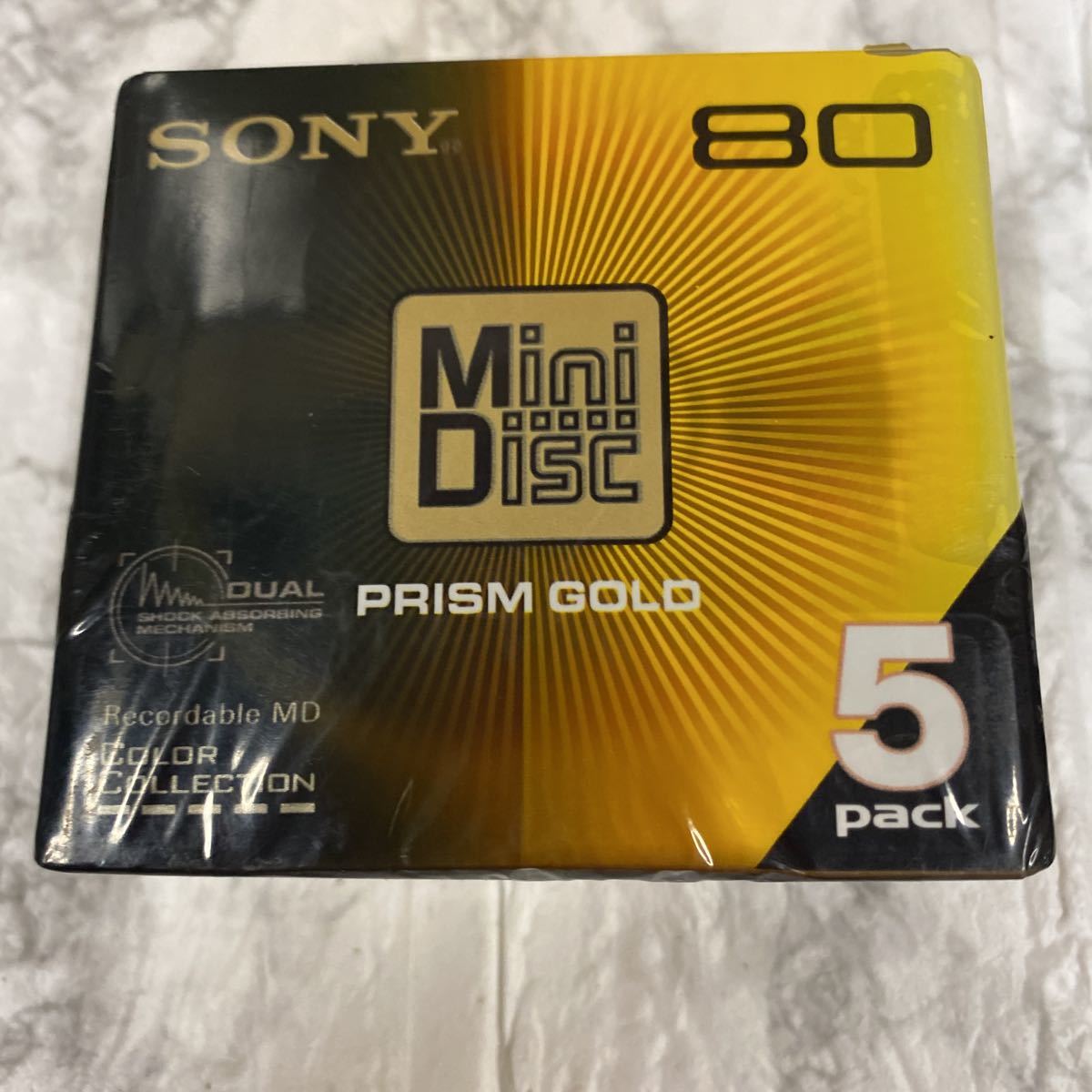 【未使用】SONY PRISM GOLD MD80分5枚 (5MDW80PRB)ミニディスク mini DISC ソニー 年代物の落札情報詳細