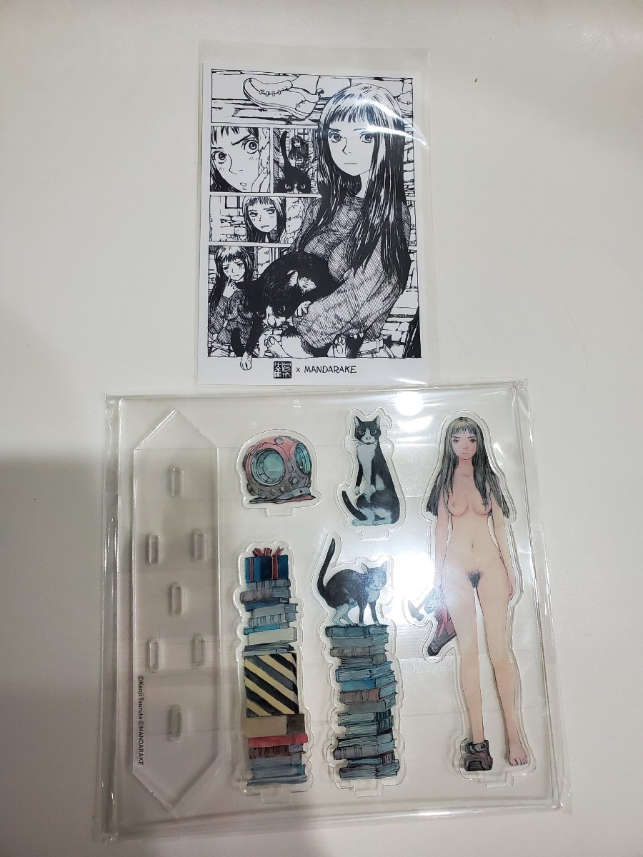 未使用】大まん祭 鶴田謙二×まんだらけ アクリルスタンド ステッカー