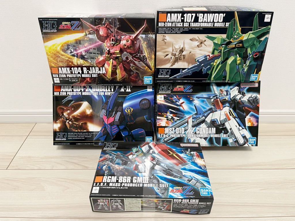 HG Rジャジャ、HGダブルゼータ、HGバウ、HGキュベレイ ゼータガンダム プラモデル HGUCバウ,ダブルゼータガンダム