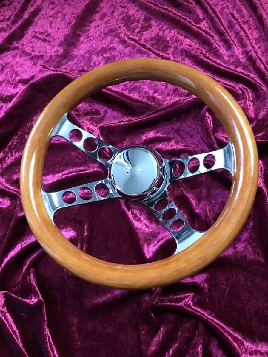 希少 当時物 小径 ウッドステアリング JDM 旧車 キャルルック USDM 使い勝手の良い】 希少 キャルルック 旧車 JDM ウッド