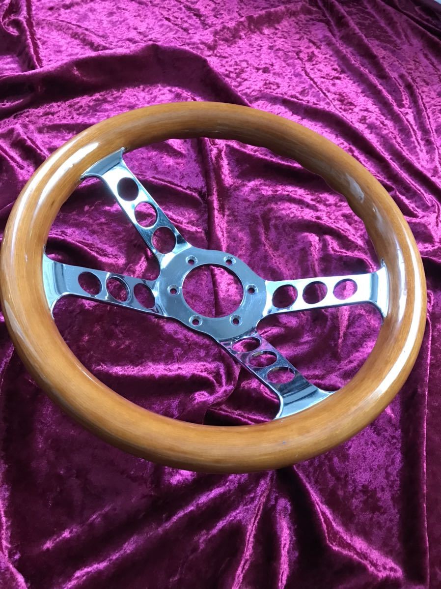 希少 当時物 小径 ウッドステアリング JDM 旧車 キャルルック USDM 希少 当時物 小径 ウッドステアリング JDM 旧車 キャルルック USDM