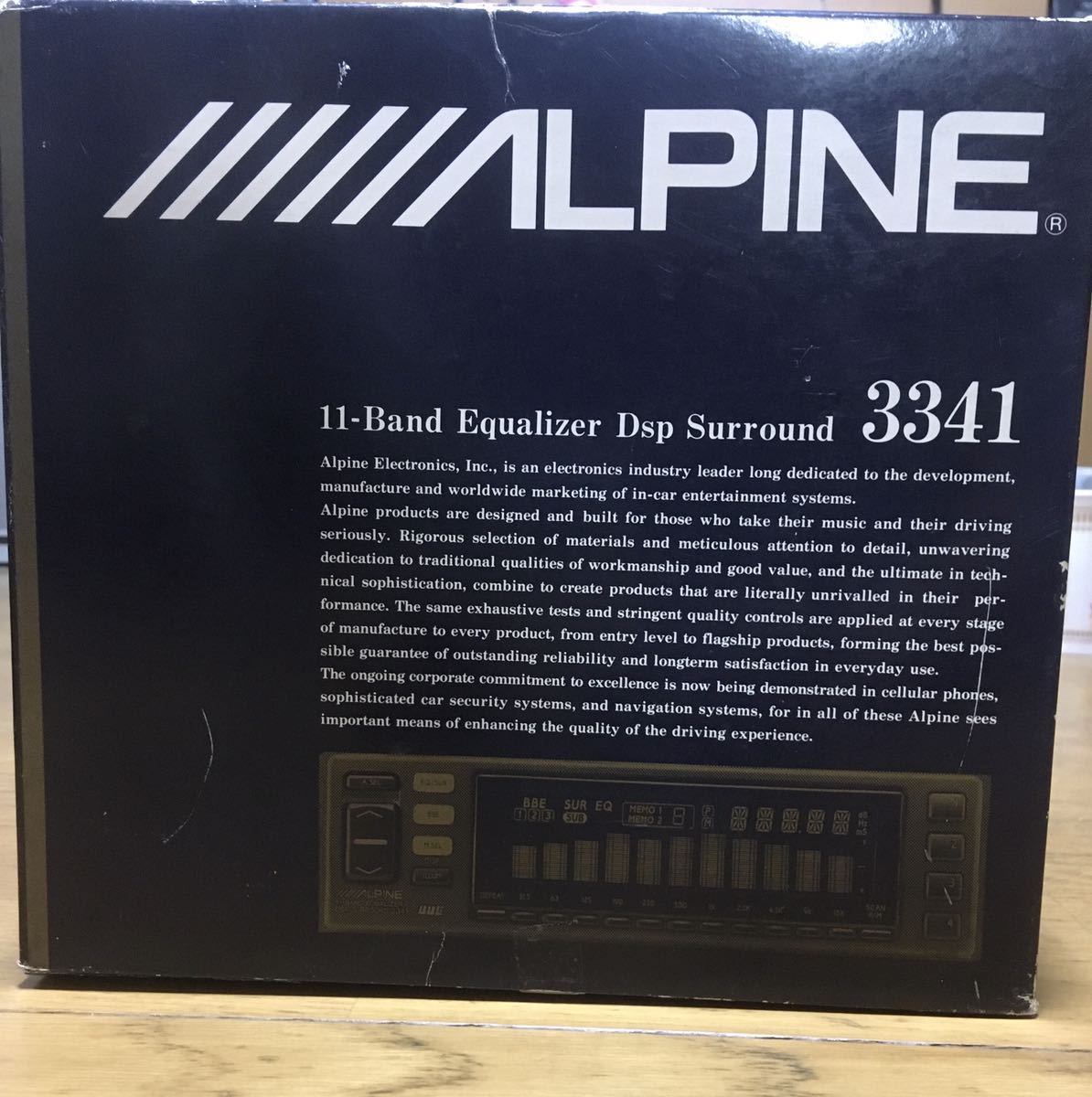 やや傷や汚れあり】ALPINE アルパイン 11バンド イコライザー DSP