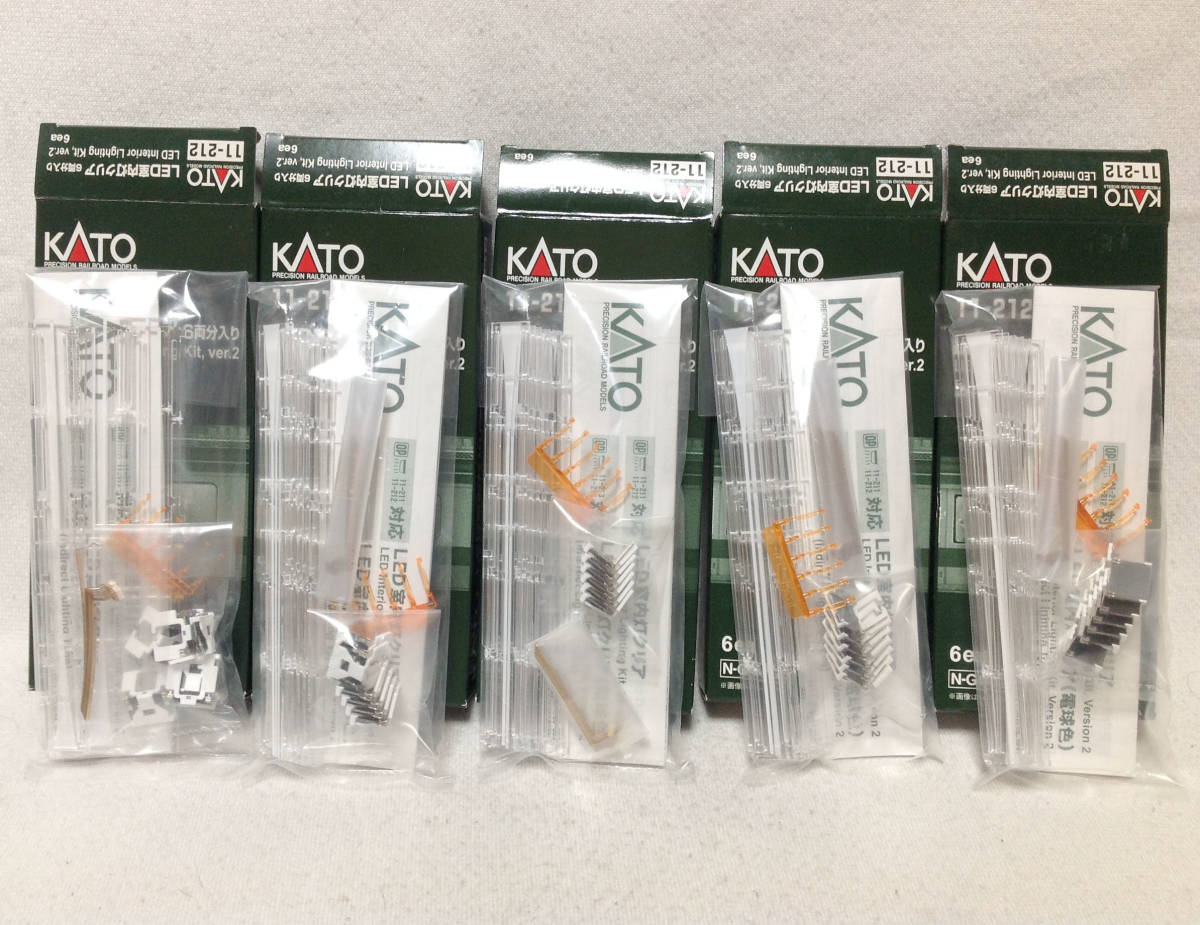 KATO 11-212 LED室内灯クリア 6両分入り5セット カトー LED室内