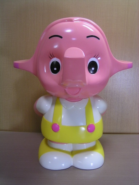 サトちゃん 貯金箱 大きいサイズ 目立った傷や汚れなし】当時物