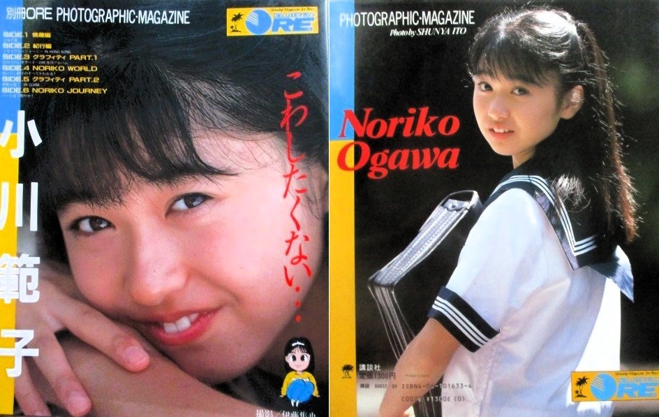 やや傷や汚れあり】♪小川範子 写真集「こわしたくない…」別冊ORE