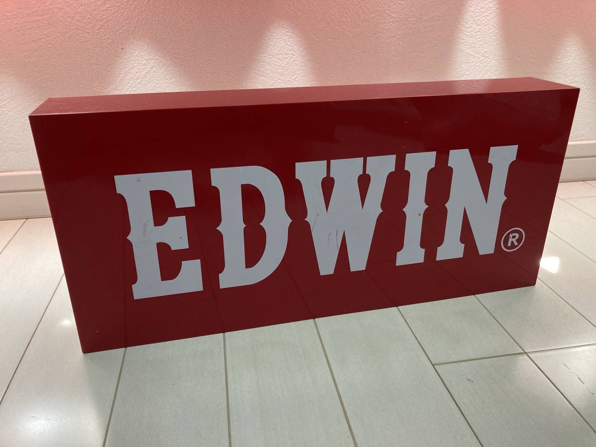 EDWIN ショップサイン ボード(非売品) EDWIN ショップサイン ボード(非売品) Edwin 看板の値段と価格推移は