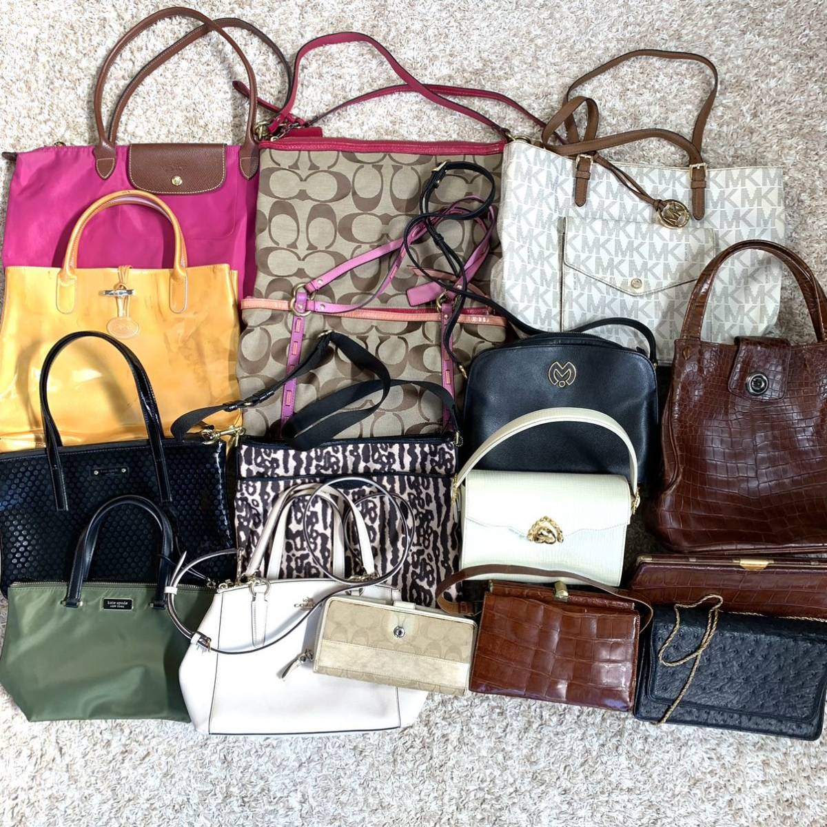 【やや傷や汚れあり】1円〜 大量まとめ COACH kate spade MICHAEL KORS 他 コーチ ケイトスペード マイケルコース