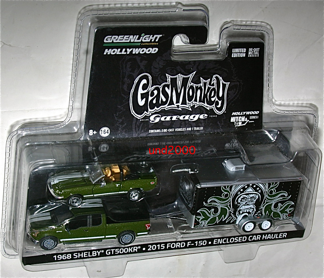 未使用】Greenlight ガスモンキー ガレージ 1/64 1968 Shelby