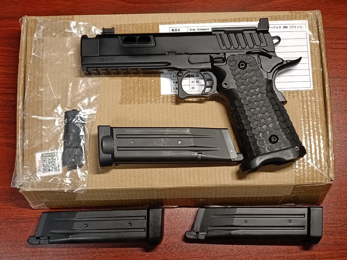 【目立った傷や汚れなし】ARMY ARMAMENT / R604 STI DVC P ハイキャパ RMR ドットサイト対応 Staccato